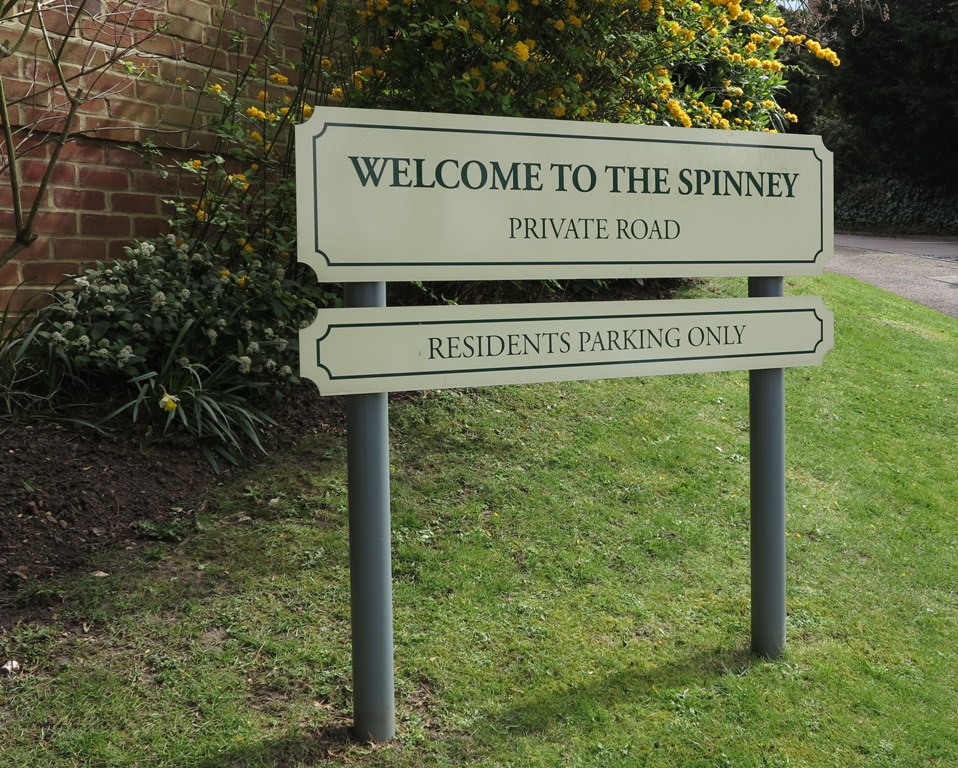 Entrance sign